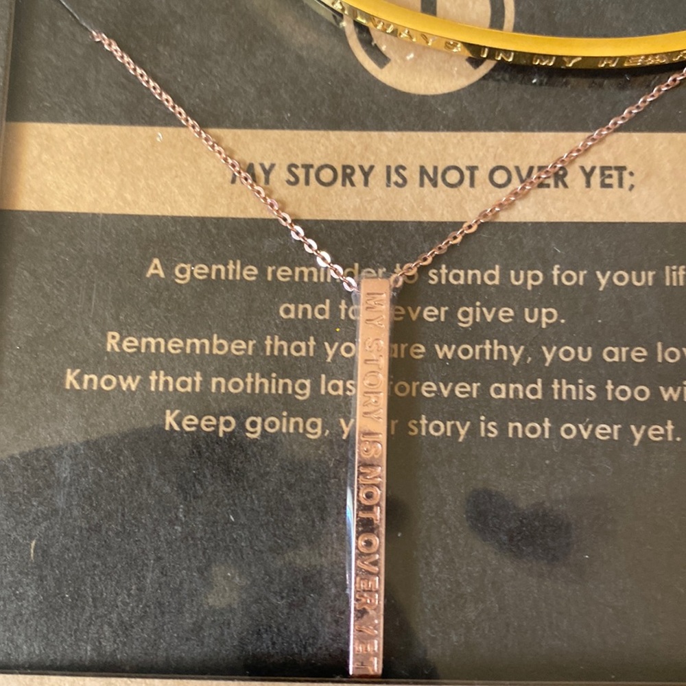 Mantra necklaces and bracelet